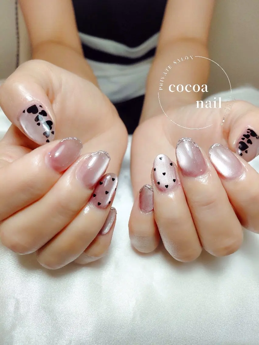 ネイル ピンク ハンドネイル cocoa nail 　mayaのネイルデザイン