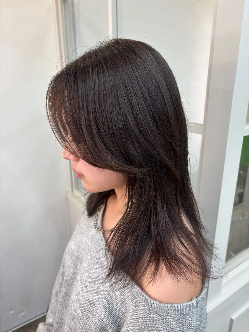 ミディアム カラー ブラウンカラー ナチュラルブラウン トリートメント ヘアカラー GAKU/表参道/ ボブカットのヘアスタイル