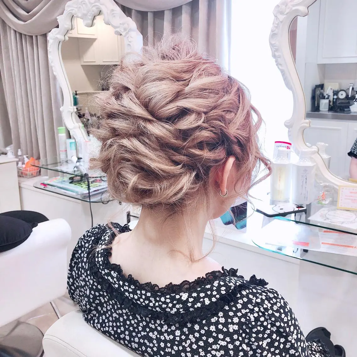 ミディアム カラー ヘアアレンジ ✨韓国風ヘア/艶髪 カラー✨yumeのヘアスタイル