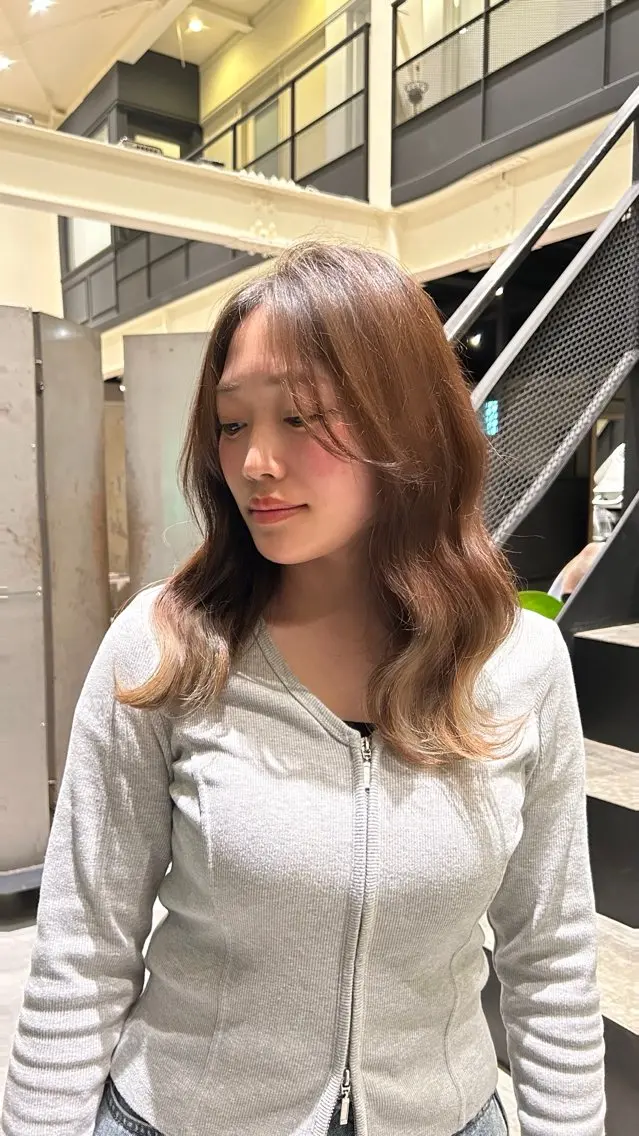 ミディアム 木曽 柚希のヘアスタイル