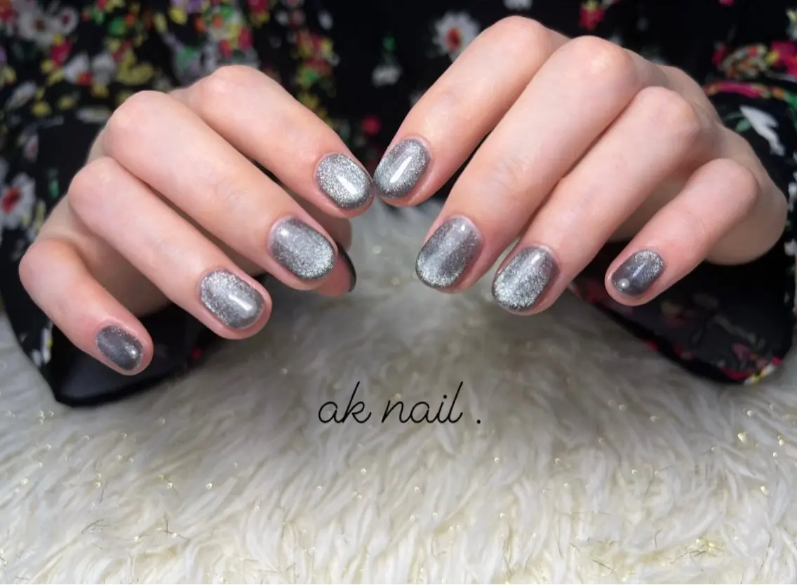 ネイル マグネットネイル ハンドネイル ak nail .のネイルデザイン