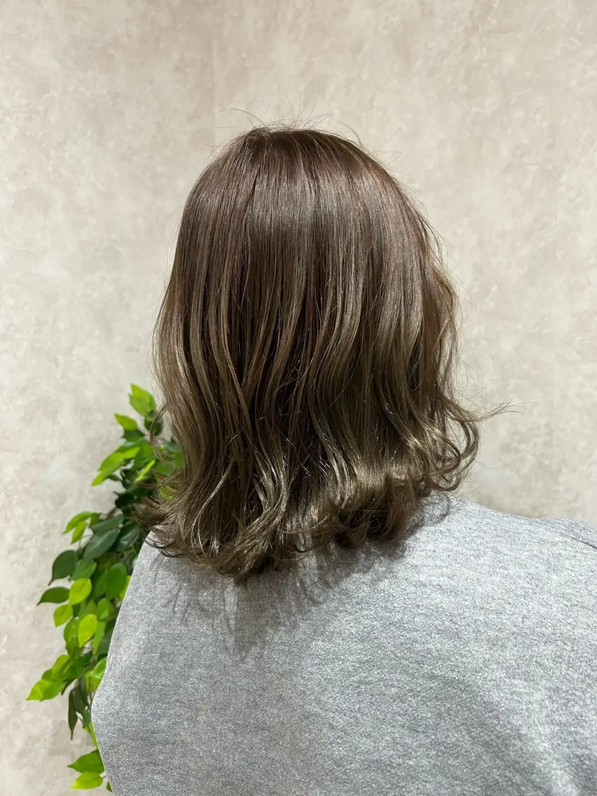 ミディアム カラー ヘアカラー トリートメント ヘアセット 💙まこと💙艶 カラー(Rico)のヘアスタイル