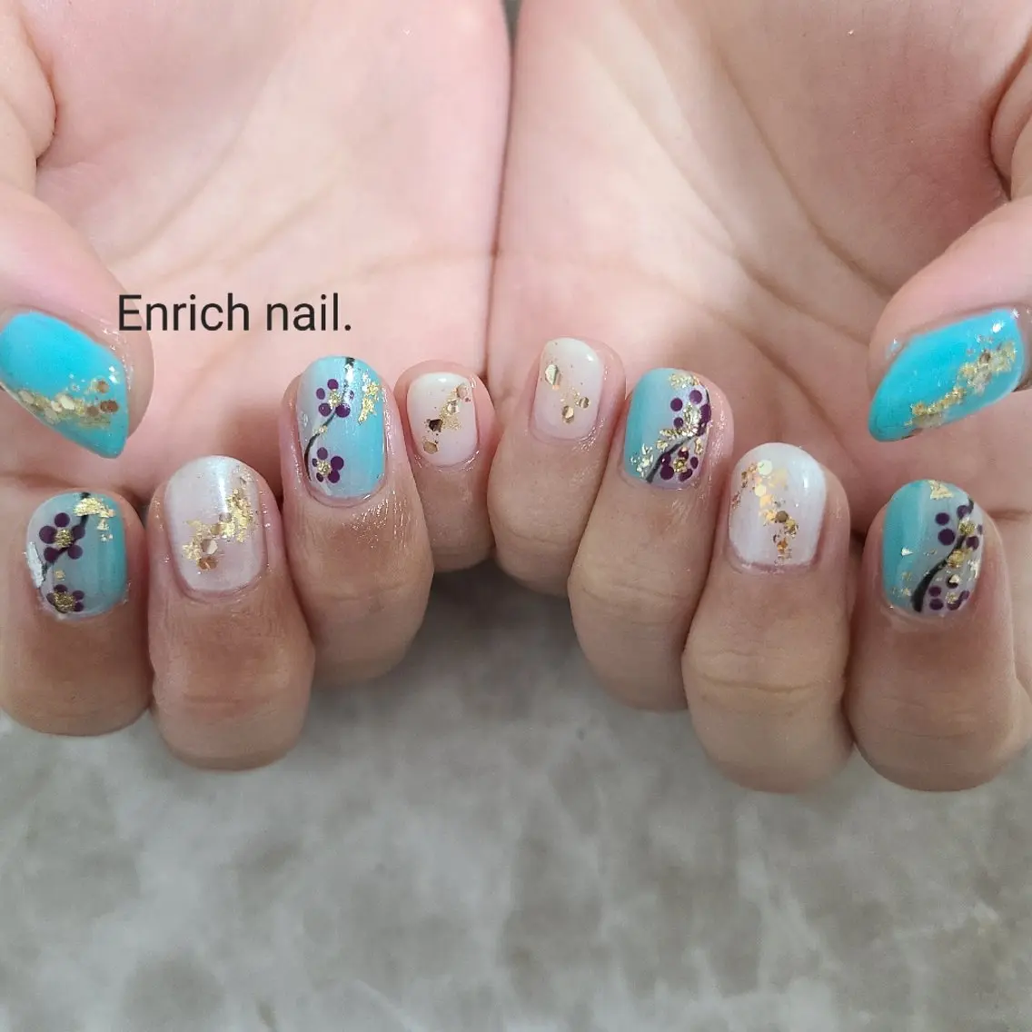 ネイル 成人式 Enrichnail エンリッチネイルのネイルデザイン