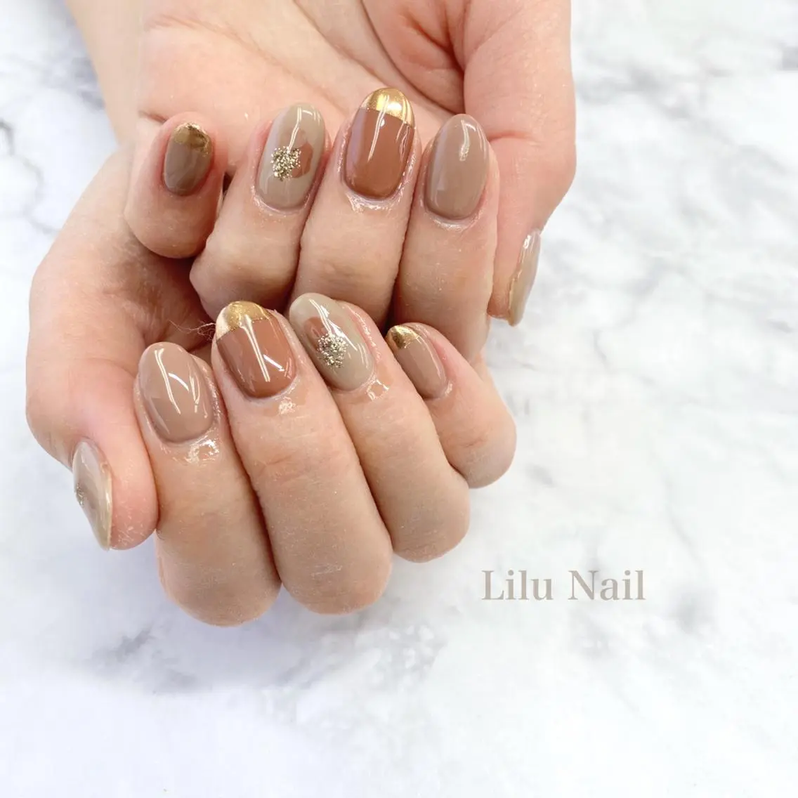 ネイル ニュアンスネイル モチの良さ◉ フィルインネイル♡のネイルデザイン