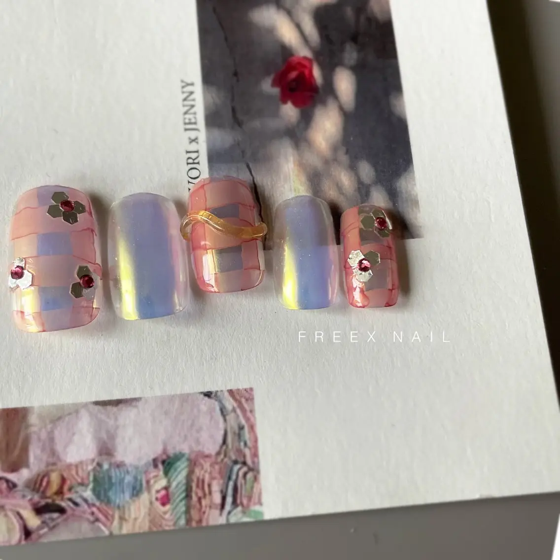 ネイル 春ネイル ハンドネイル ハンドケア freex nail /ニュアンス/個性派のネイルデザイン