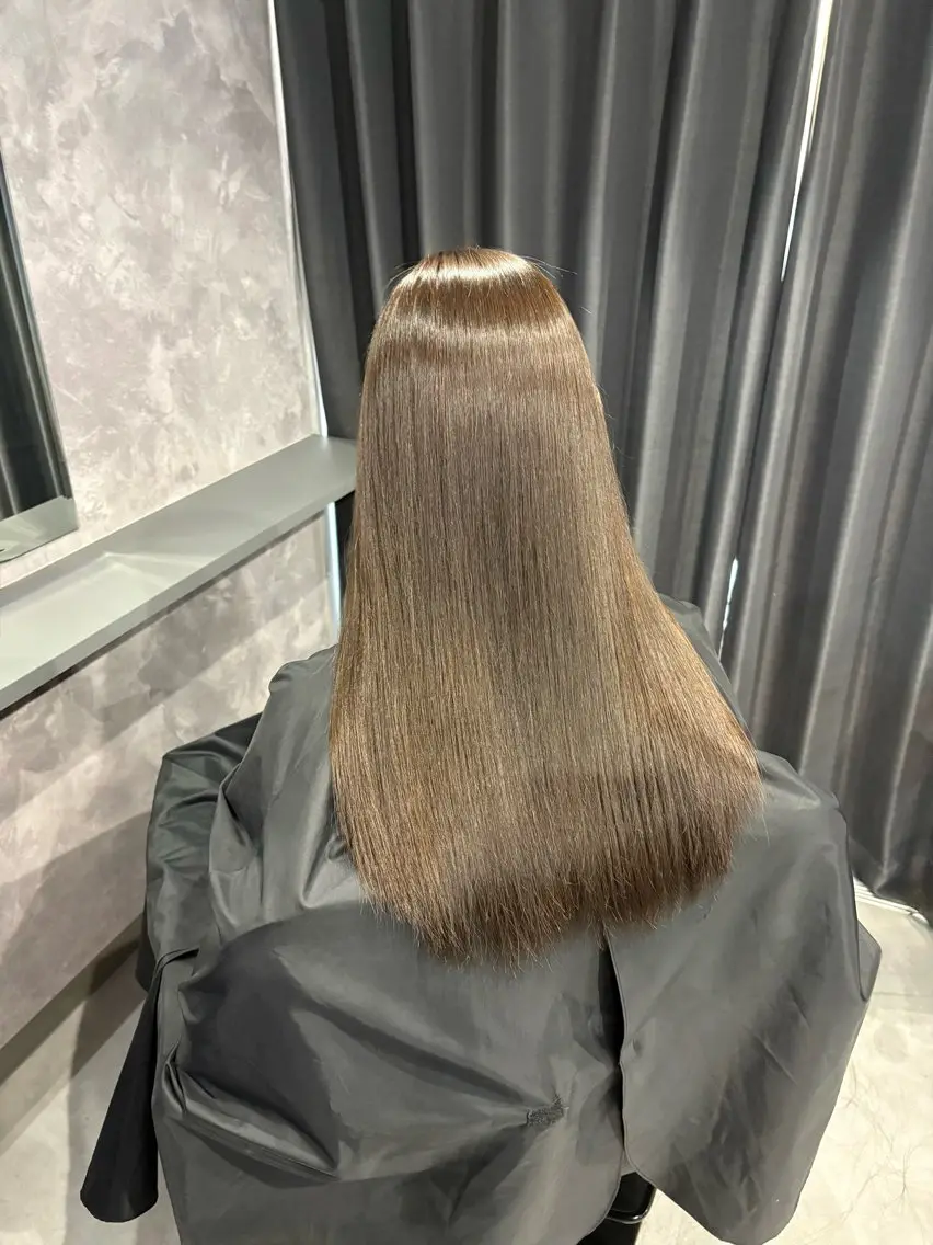 ロング トリートメント 酸熱トリートメント ヘアカラー トリートメント nameless miichiのヘアスタイル