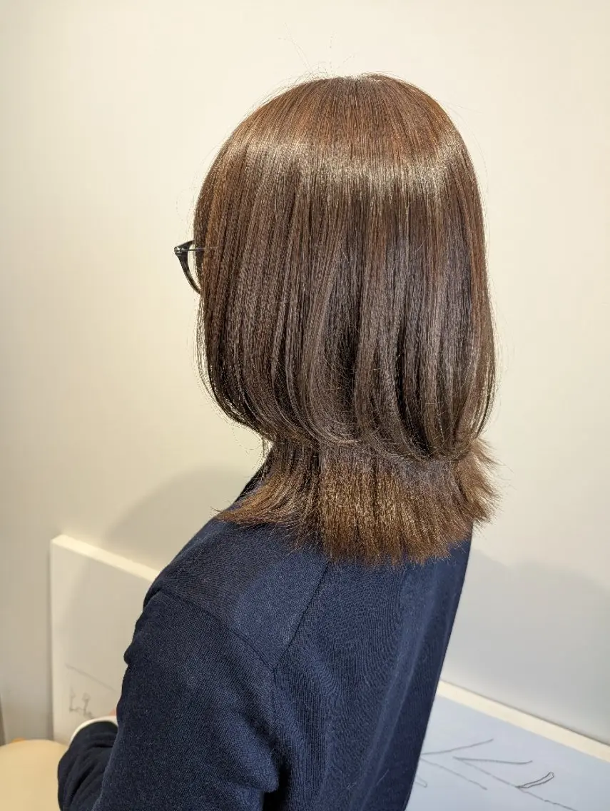 セミロング カット ヘアカラー newi 天王寺 masakoのヘアスタイル