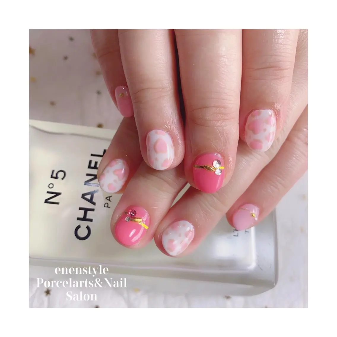 ショート ネイル ハンドネイル 🐾enen style 🐾のネイルデザイン