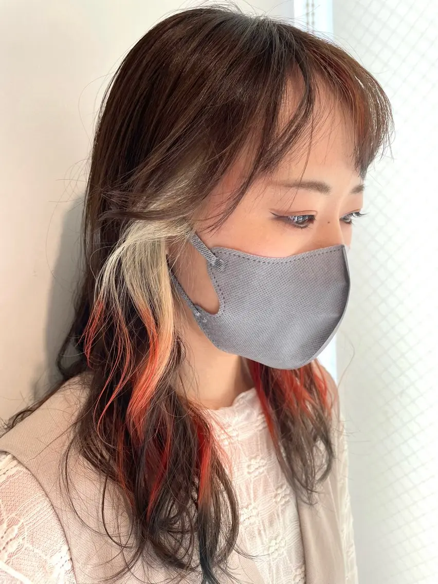 ミディアム ヘアカラー トリートメント 大阪 美容師 林のヘアスタイル