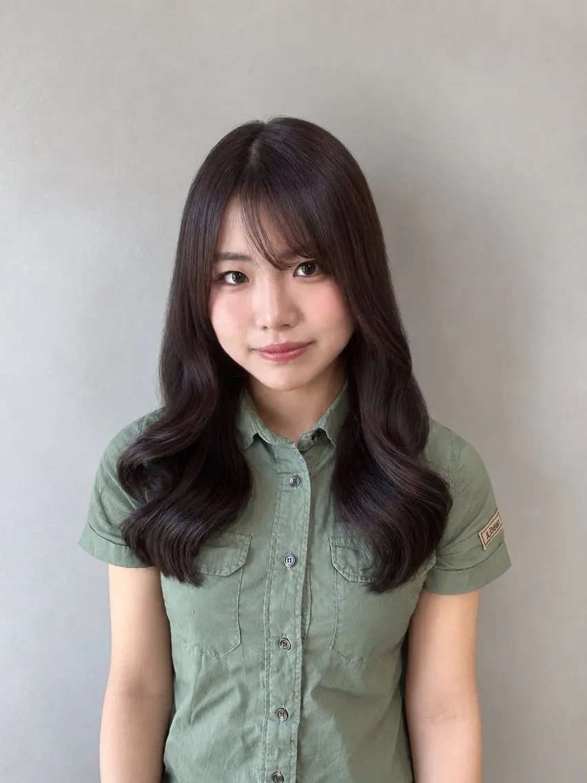 ロング カラー カット ヘアカラー ︎︎カイ ミズキ 🎀のヘアスタイル