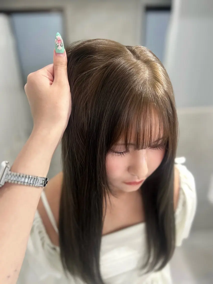 カラー 髪質改善 ヘアカラー Akari🧬レイヤ ー/ハイトーン/天神のヘアスタイル