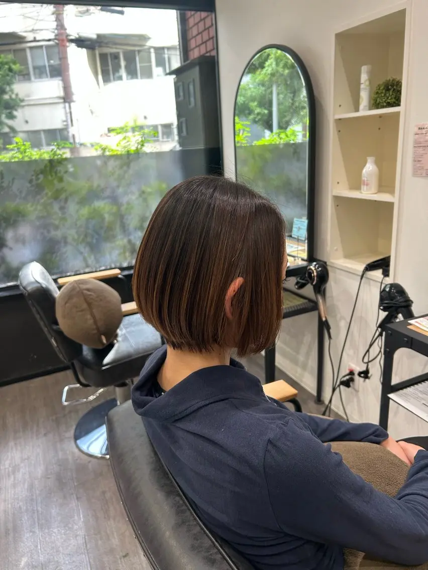 ショート パーマ 縮毛矯正 カット 縮毛矯正 トリートメント cocotte 💟草間紫音💟のヘアスタイル