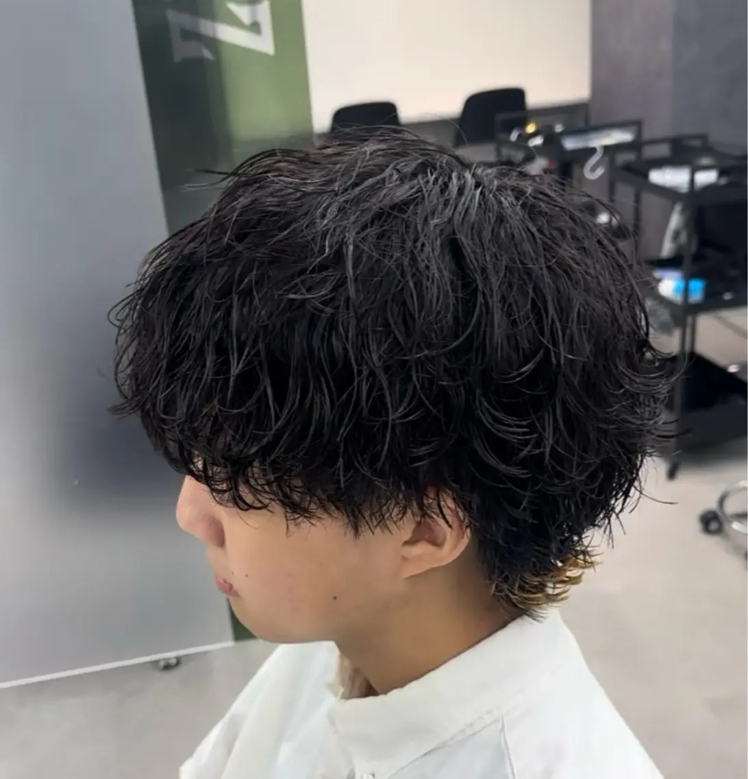 カット+シャドウパーマの写真