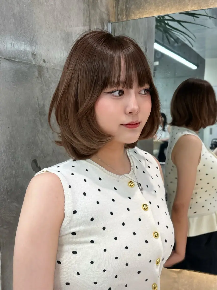 ショート ボブレイヤー ボブ レイヤーカット toco.⋆𝜗𝜚 / レイヤーボブ໒꒱のヘアスタイル