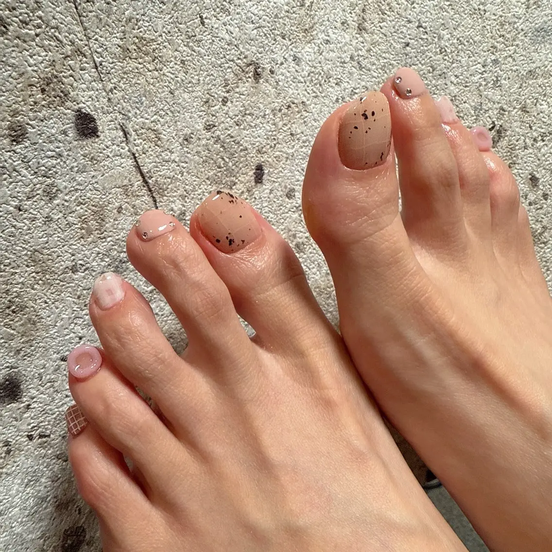アート乗せ放題コース120分 フット👣 オフケア込みの写真