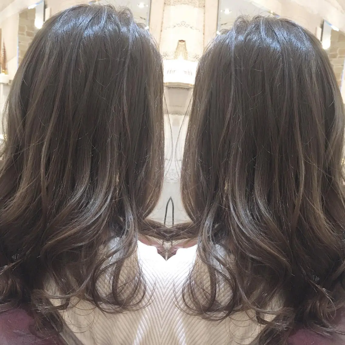 ロング カラー 髪質改善カラー、美髪 トリートメント専門のヘアスタイル
