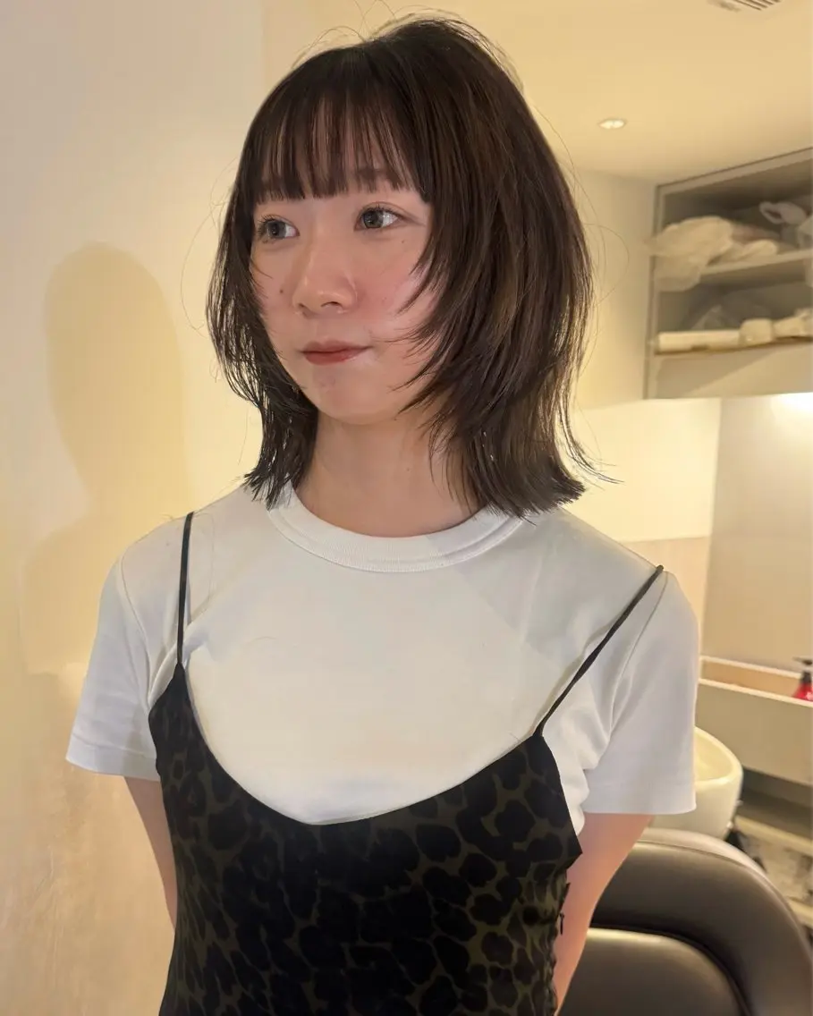 ショート ボブレイヤー ボブ レイヤーカット 似合わせカット カット トリートメント RAIMA ケアハイトーンのヘアスタイル