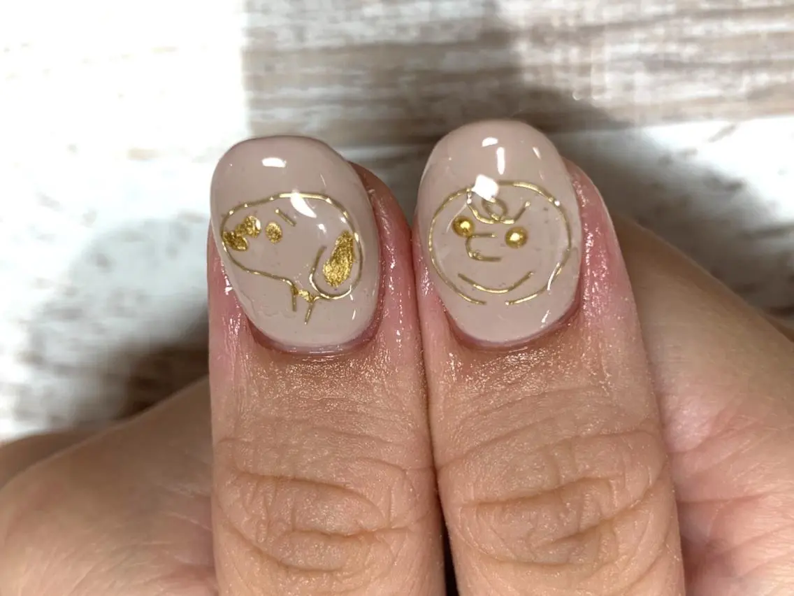 ネイル ブラウン . SHIORIのネイルデザイン