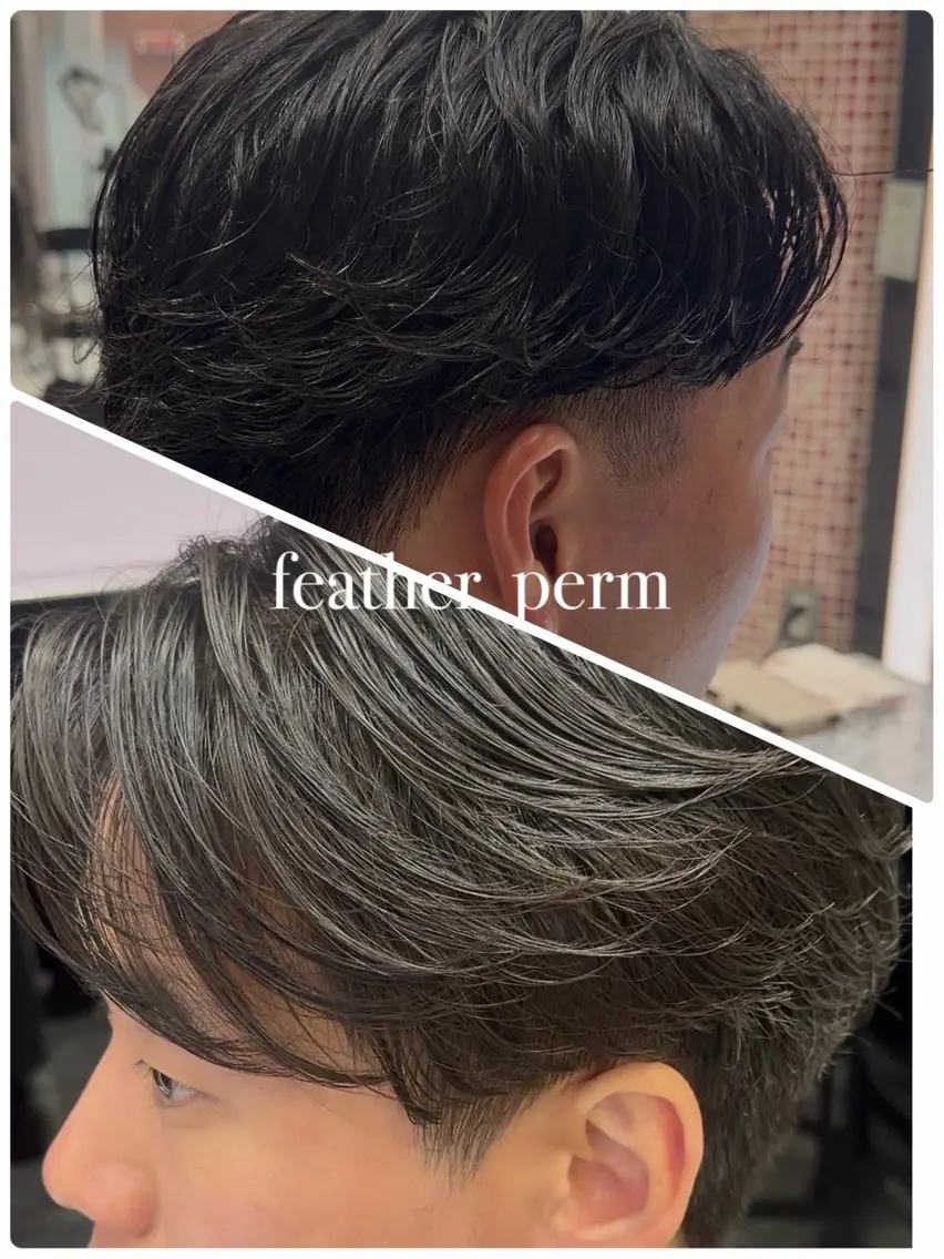 メンズ フェザーパーマ カルマパーマ メンズパーマ カット パーマ ヘッドスパ 🎸メンズ特化🥁 メンズパーマrenのヘアスタイル