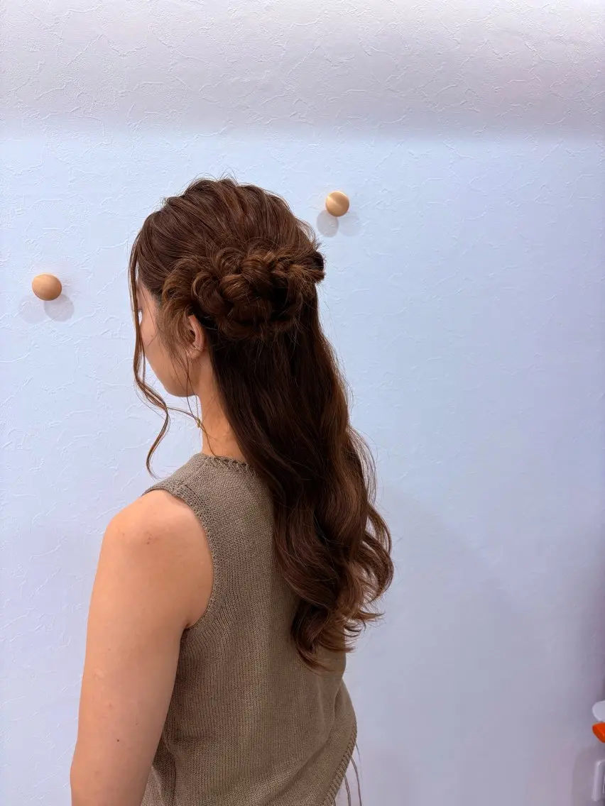 ロング ヘアアレンジ キッズ ヘアセット／六本木 Yukaのヘアスタイル