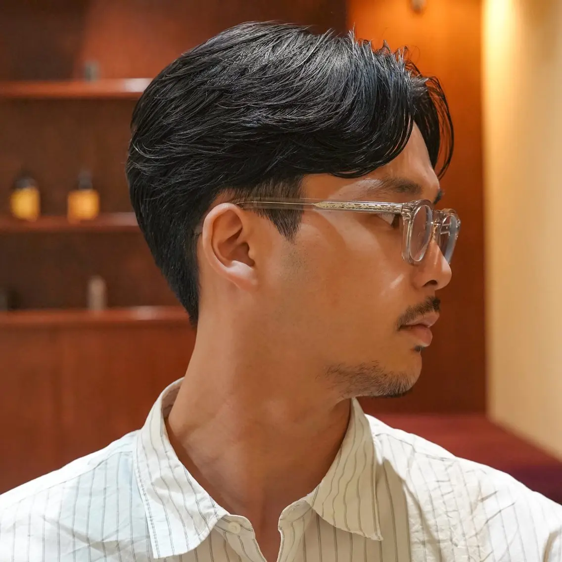 パーマ メンズ センターパート フェザーパーマ マッシュ メンズパーマ メンズショート カット パーマ メンズカット|パーマ 💇🏻武藤龍之介のヘアスタイル