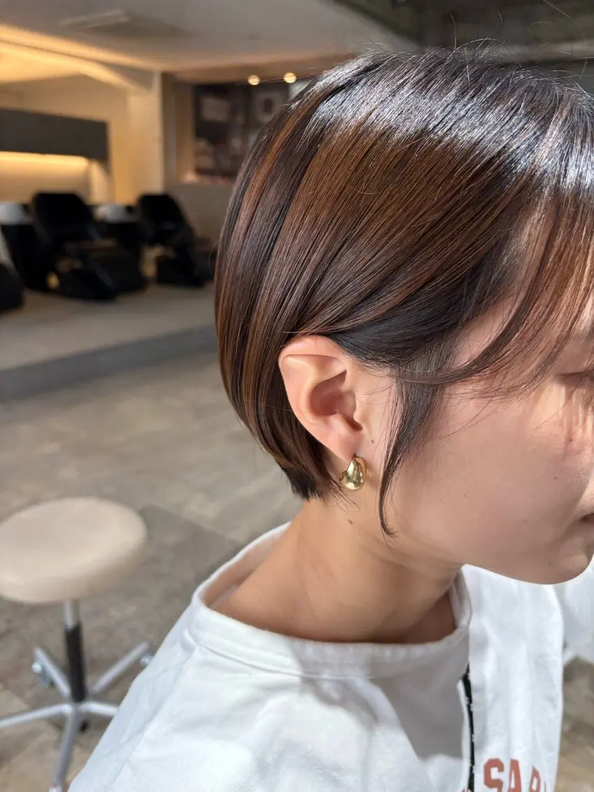 ショート ショートヘア カット 玉置七海✨ /透明感/髪質改善のヘアスタイル