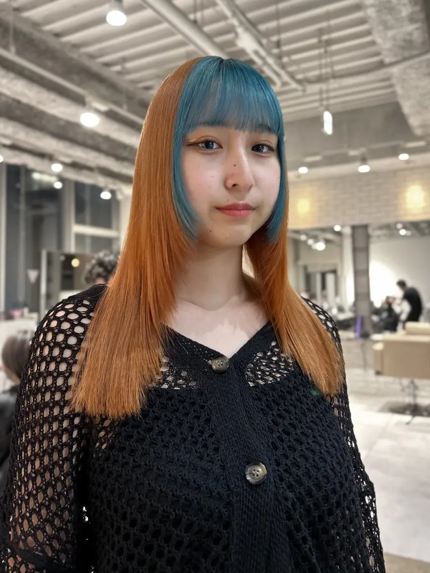 ロング カラー Hinata🛸 ハイトーン美容師のヘアスタイル