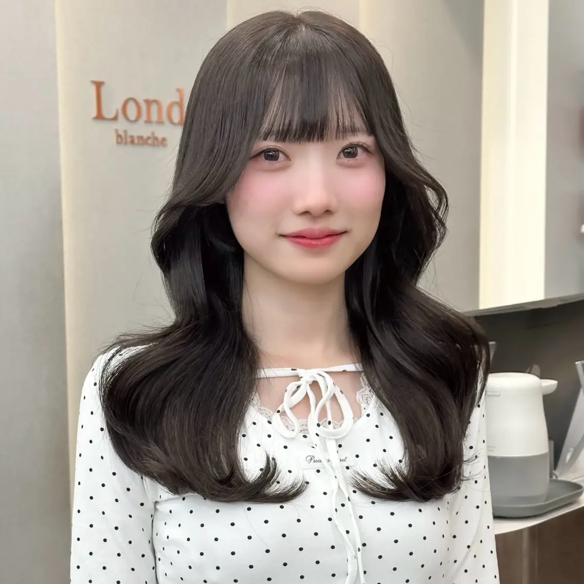 ロング カット 縮毛矯正 トリートメント 縮毛矯正/韓国ヘア /レイヤー🎀ミズキのヘアスタイル