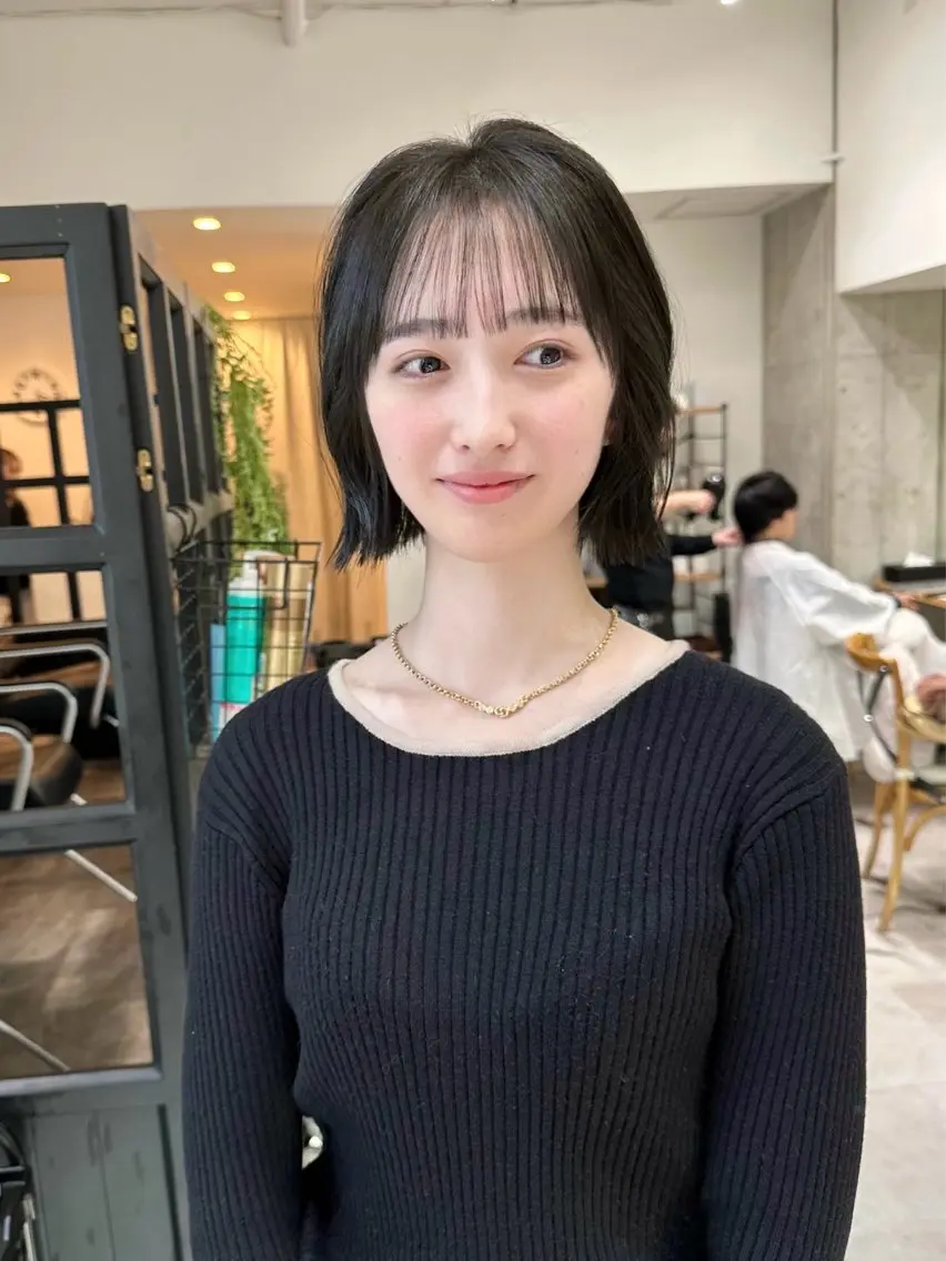 ショート ボブ 似合わせカット カット ヘアカラー トリートメント ✨透明感カラー 恵比寿HAYATO✨のヘアスタイル