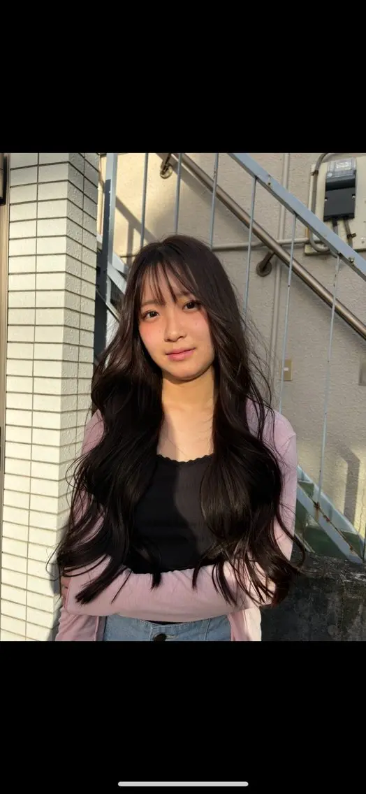 ロング ヘアカラー 透明感カラー 🧚‍♂️さえのヘアスタイル