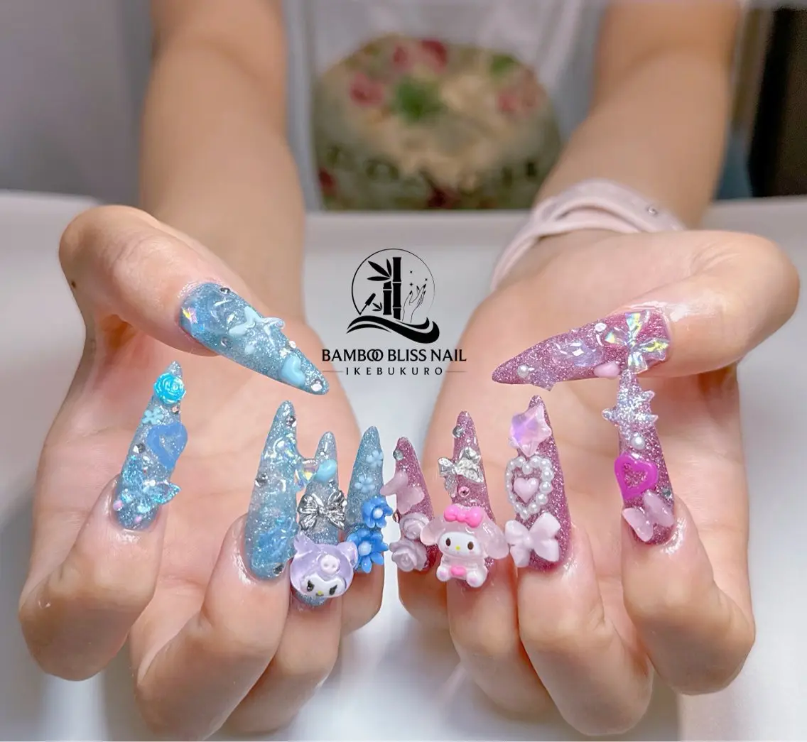ネイル アートネイル カジュアル 長さ出し フットネイル フレンチネイル ハンドネイル Bamboo Bliss西店のネイルデザイン