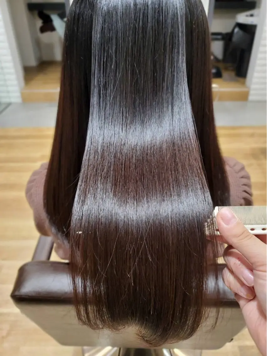 ロング カラー カット トリートメント ヘッドスパ 銀座 髪質改善 🧸HINATAのヘアスタイル