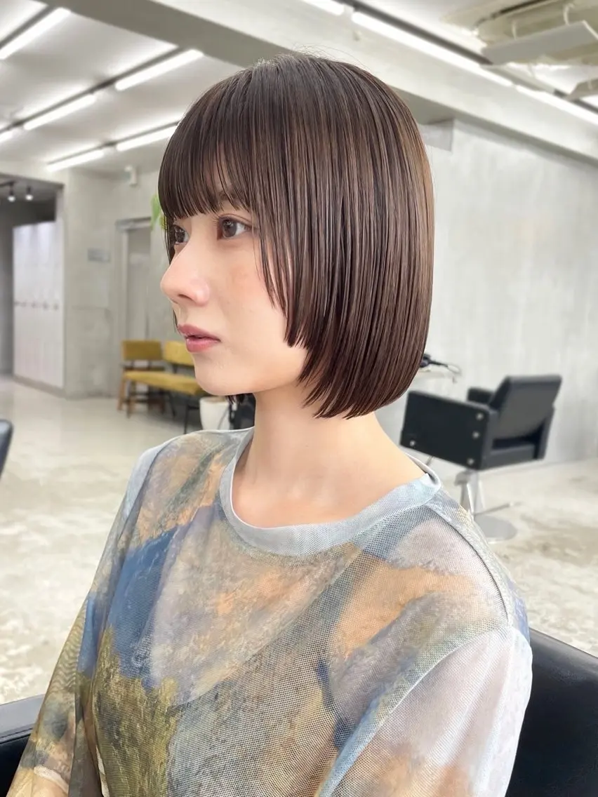 ショート ボブ カット ヘアカラー トリートメント ボブ専門美容師 /ミヤノのヘアスタイル