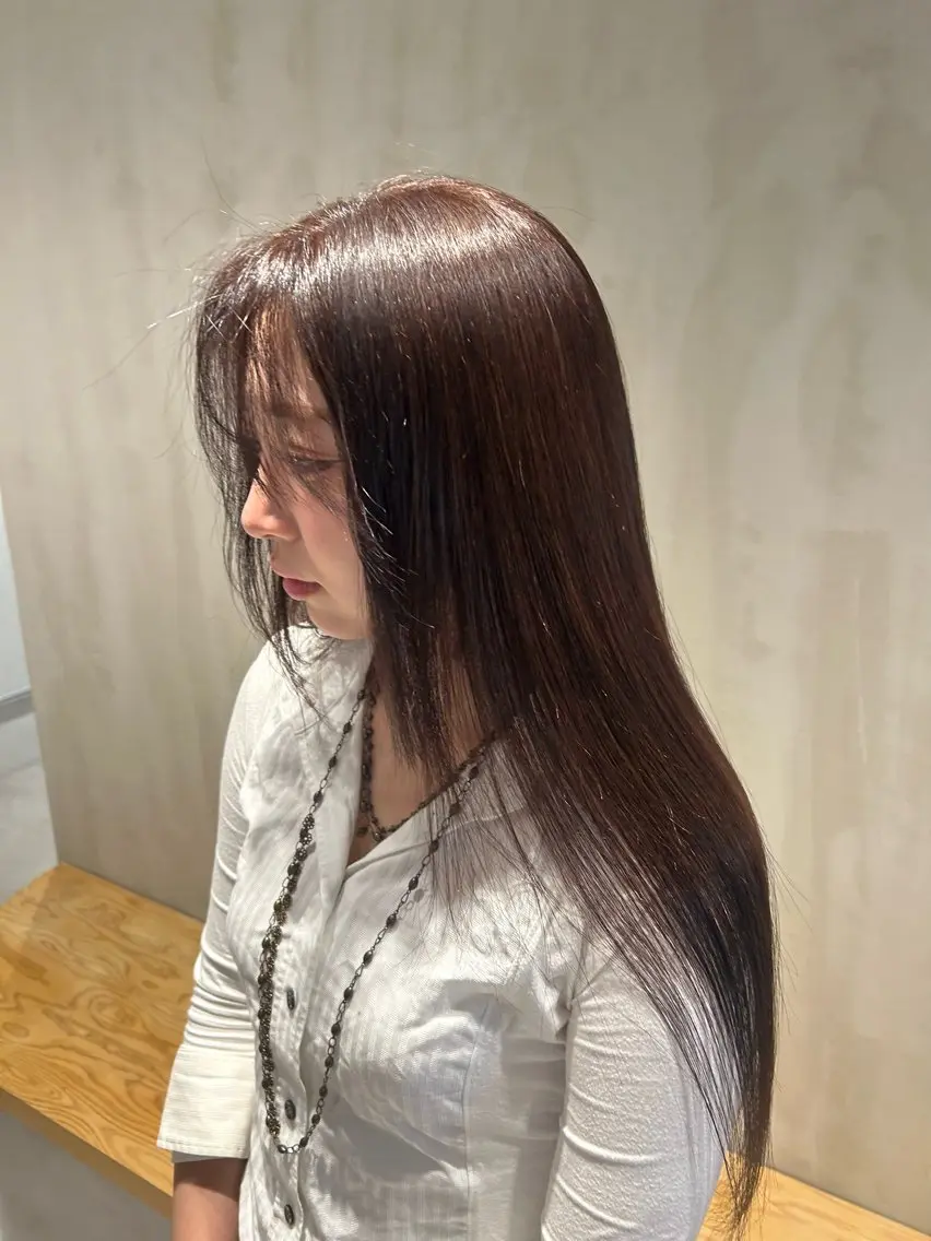 ロング カラー ヘアカラー ブリーチなし艶カラー /自由が丘🌼ひなたのヘアスタイル