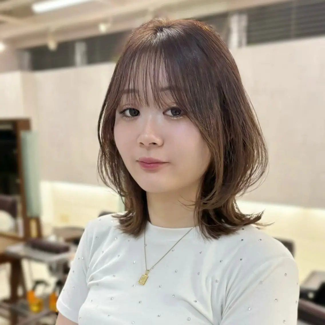 カラー ヘアカラー 塚原 怜音のヘアスタイル