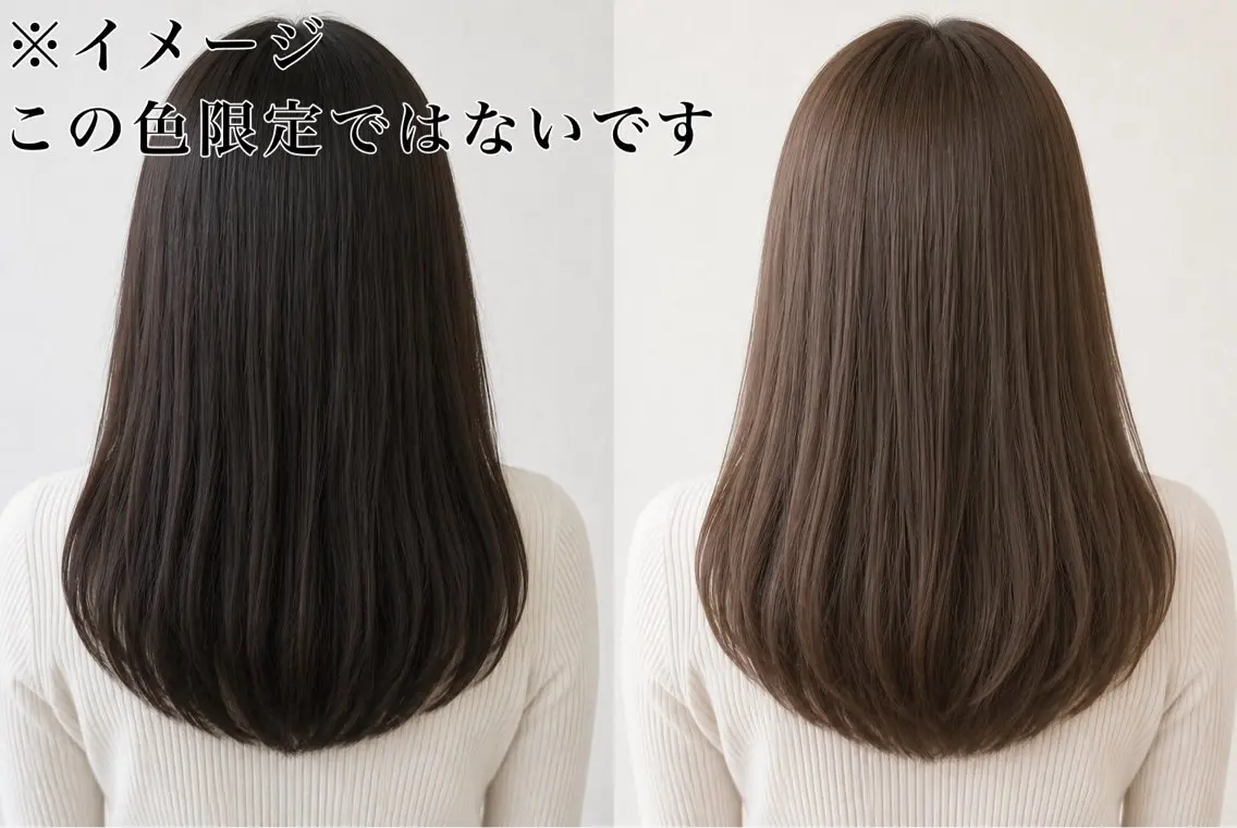 【🌱モデル様🌱】✨ブリーチなしで艶&透明感トーンアップカラー✨の写真
