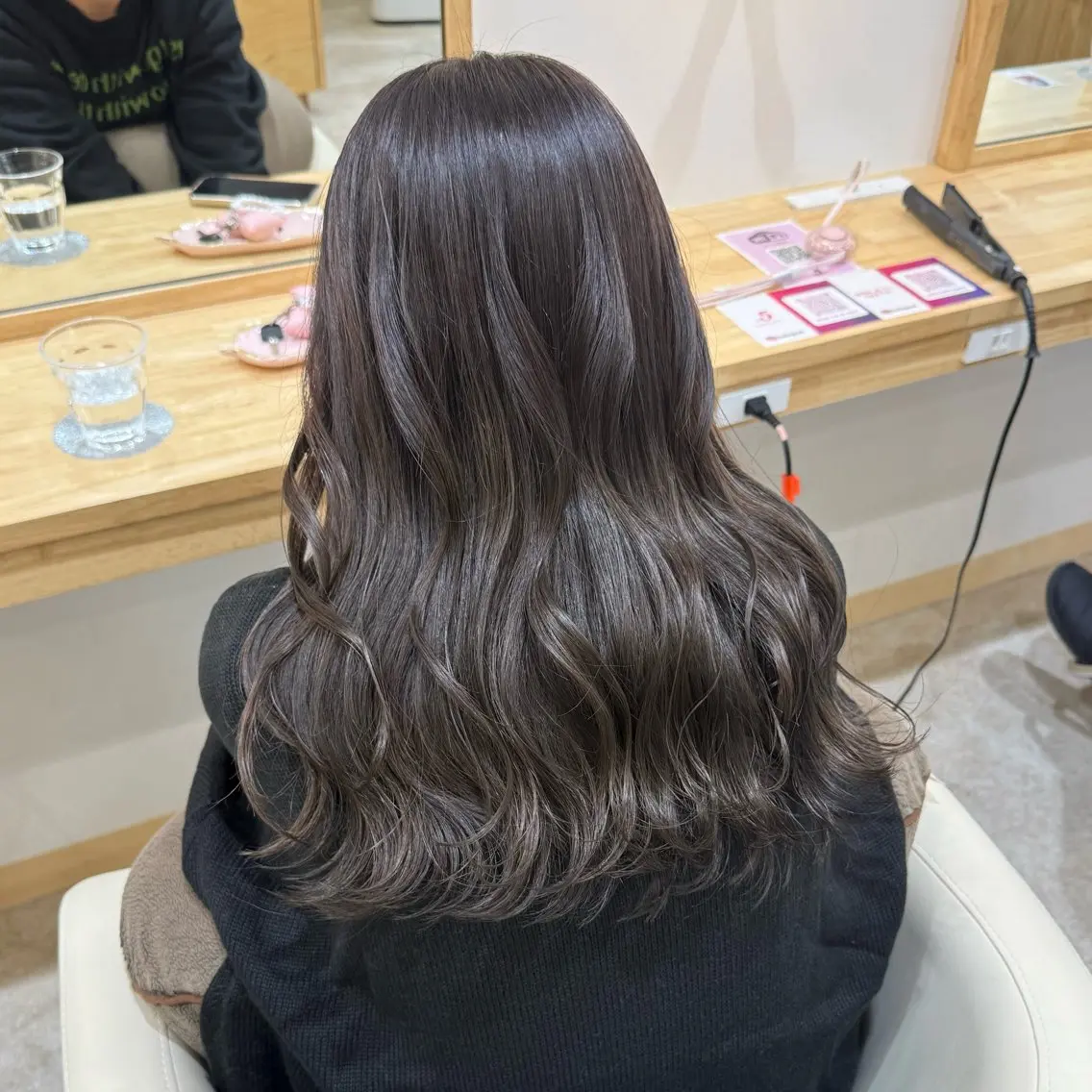 ミディアム カラー カット ヘアカラー トリートメント 柔らかいbeige ¦韓国¦🩰マユ🩰のヘアスタイル