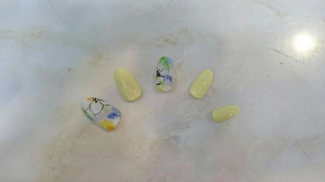 セミロング ロング ネイル nail salon Blancのネイルデザイン