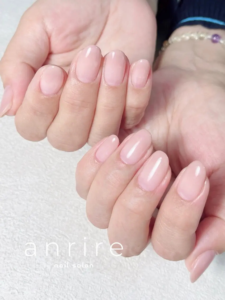 ネイル アートネイル ジェルネイル グラデーション オフィスネイル パラジェル ハンドネイル nailsalon anrireのネイルデザイン