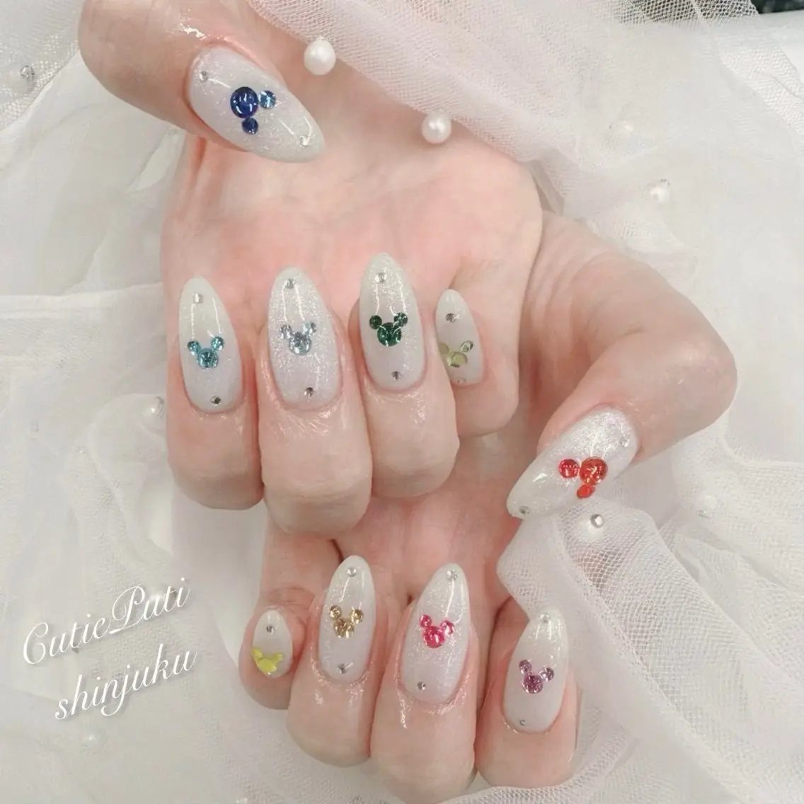 ネイル ラメ(グリッター) マグネットネイル NailSalon CutiePutiのネイルデザイン
