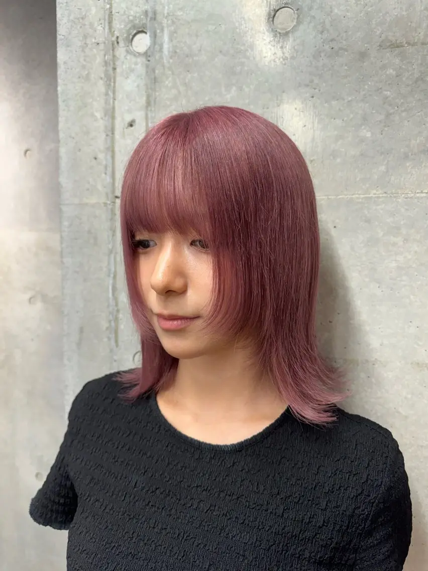 ミディアム ヘアカラー 🎀ダブルカラー hinata🎀のヘアスタイル