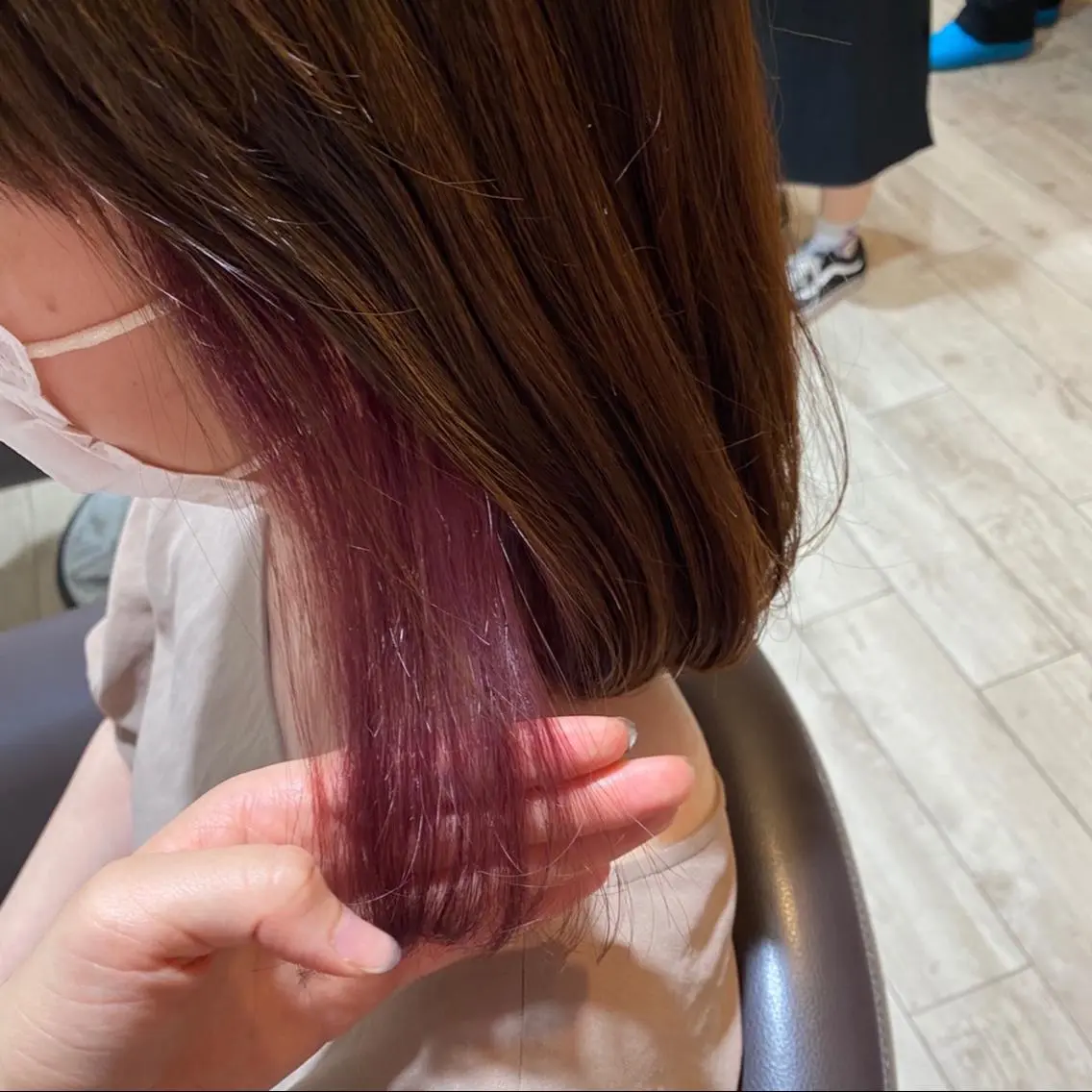 ミディアム ヘアカラー トリートメント 美髪ヘア 🤍erikaのヘアスタイル