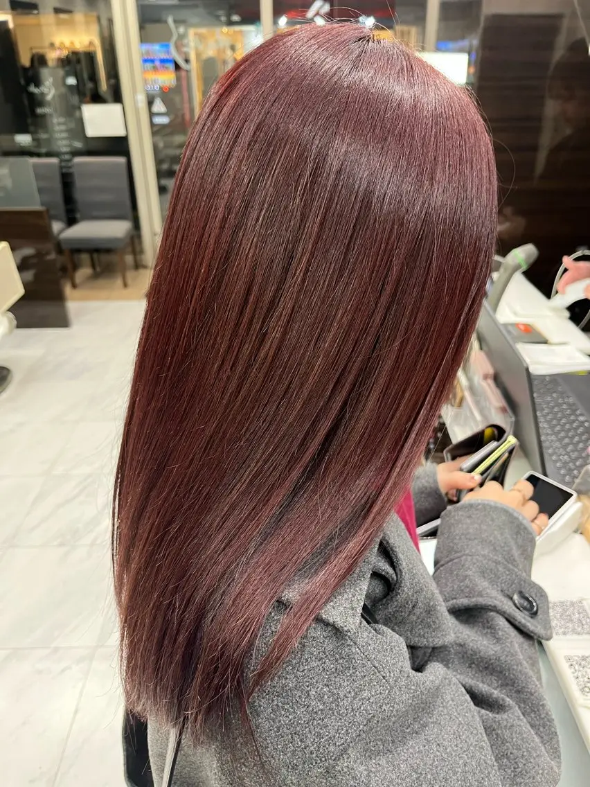 セミロング カット ヘアカラー ☘️上村 ☘️髪質 改善/透明感カラーのヘアスタイル