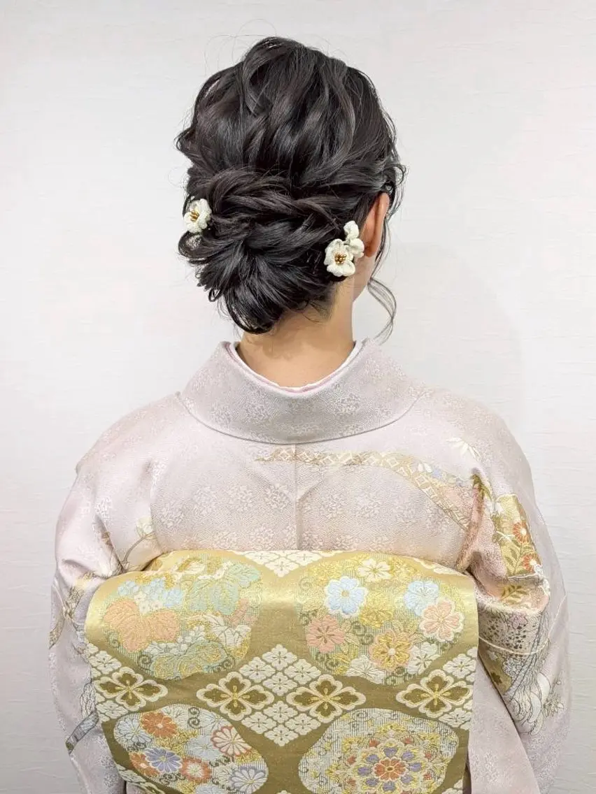 ミディアム ヘアセット YUMEYAKATA 五条店のヘアスタイル