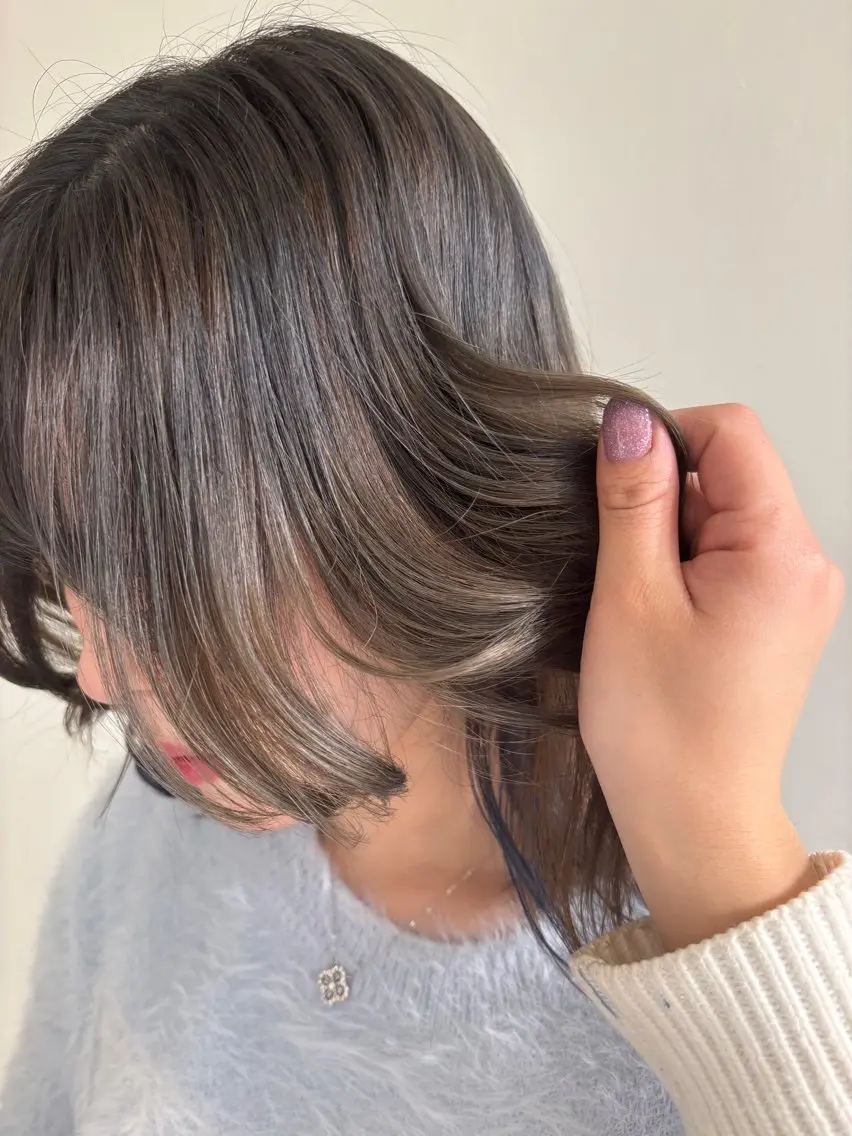ミディアム カラー ブリーチ 玖須 綾音 /柔らかい海外ヘア♡のヘアスタイル