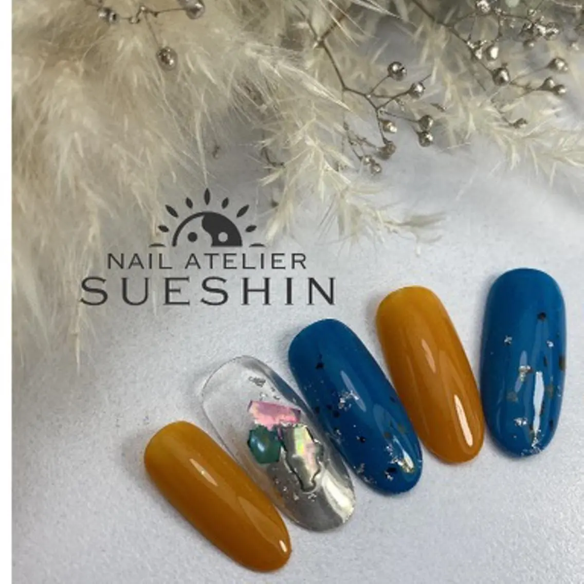ネイル ラメ(グリッター) S ueshinのネイルデザイン