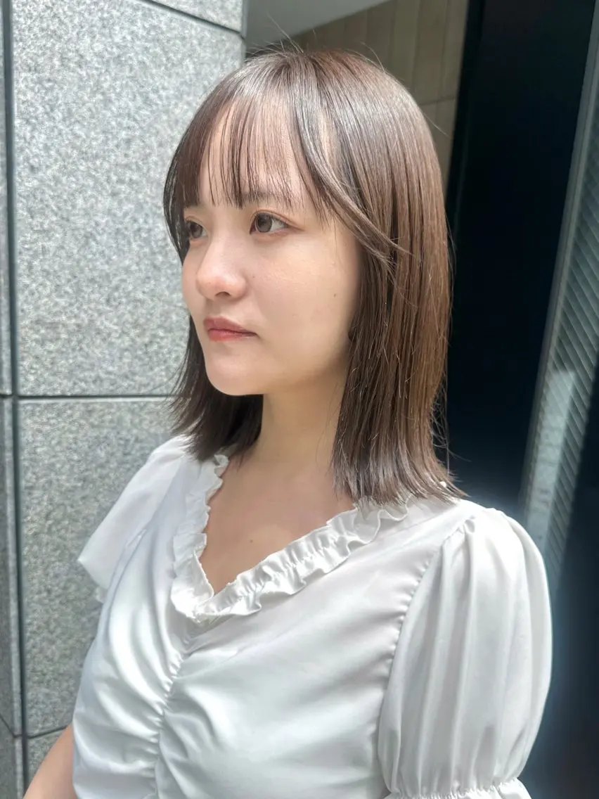 ミディアム カラー ボブ 三軒茶屋 maoのヘアスタイル