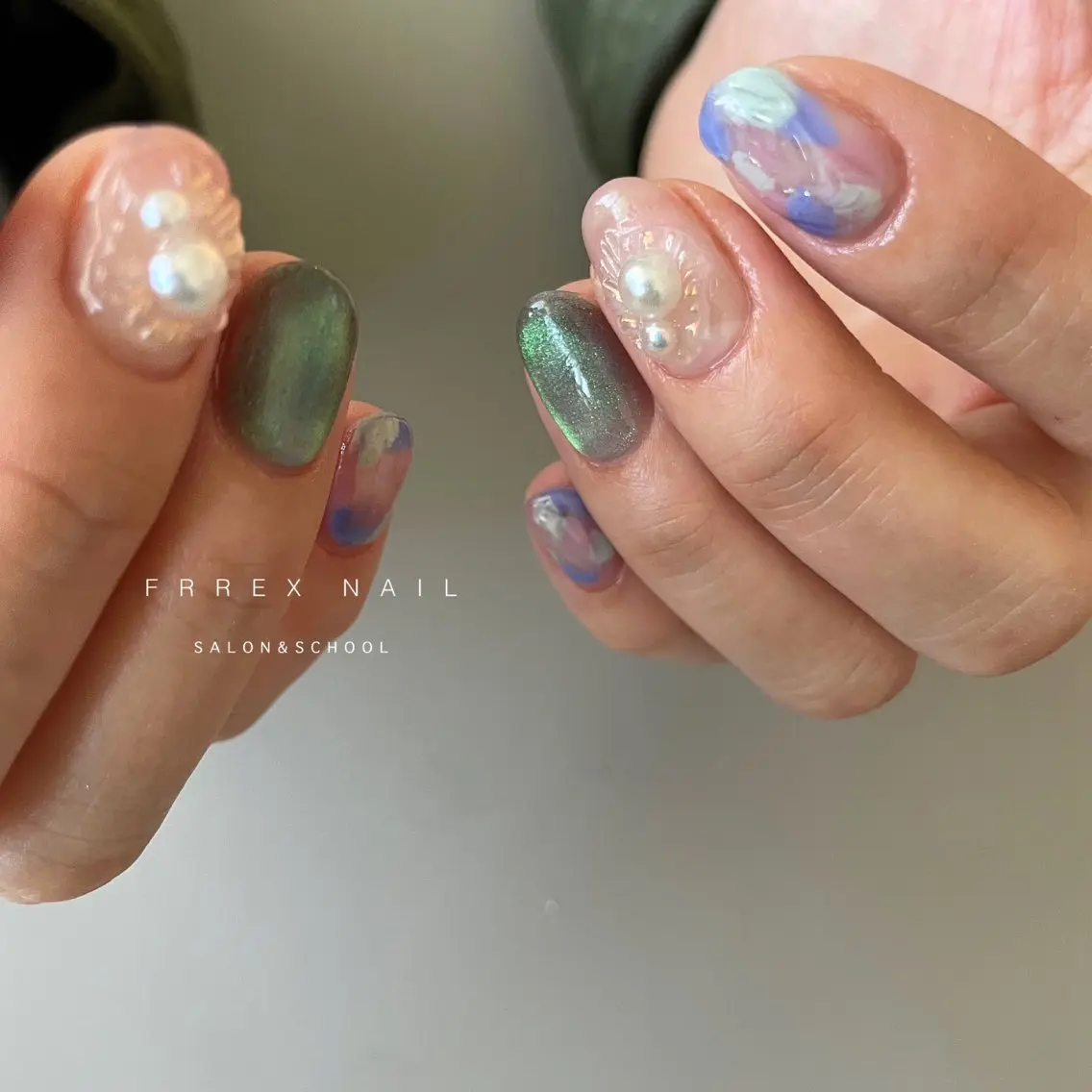ネイル ハンドネイル ハンドケア freex nail /ニュアンス/個性派のネイルデザイン