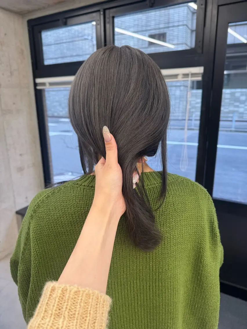ミディアム カラー カット ヘアカラー トリートメント MIES amane(アマネ)のヘアスタイル