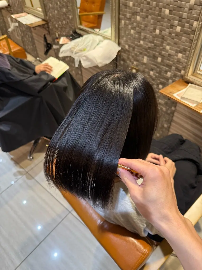 ミディアム カラー カット ヘアカラー トリートメント 🫧髪質改善/相模 大野/新井公輔🫧のヘアスタイル
